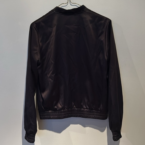*LIKE NEW* Satin Bomber Jacket - Picture 3 of 3